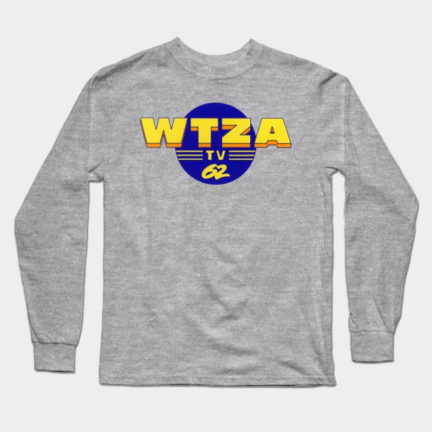 WTZA TV 62 (logo only) old Hudson Valley Television station Long Sleeve T-Shirt by PMM